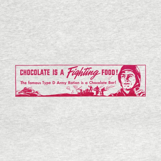 WWII Chocolate is a Fighting Food by historicimage